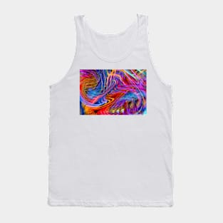 rainbow swirls of clouds Tank Top